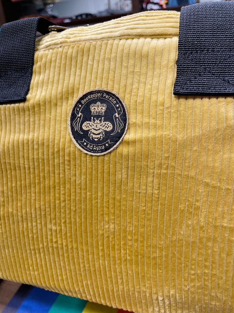 The Panda Mustard 🍋 Corduroy 🐼 BeeKeeper Lunch Bag