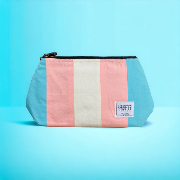 💖PREORDER: The Trans Pride 🏳️⚧️ Large Toiletry + Makeup Bag