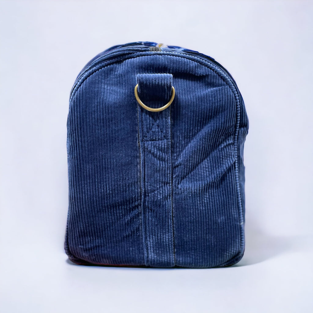 The Panda Blue Corduroy BeeKeeper Carry-All (Black Label)
