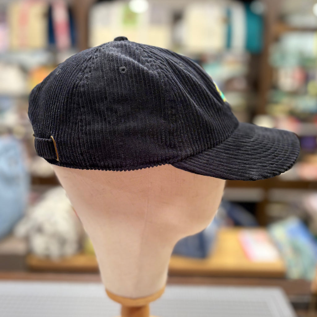 The Melbourne Tram π Embroidered Corduroy Cap π§’ (Panda Black)