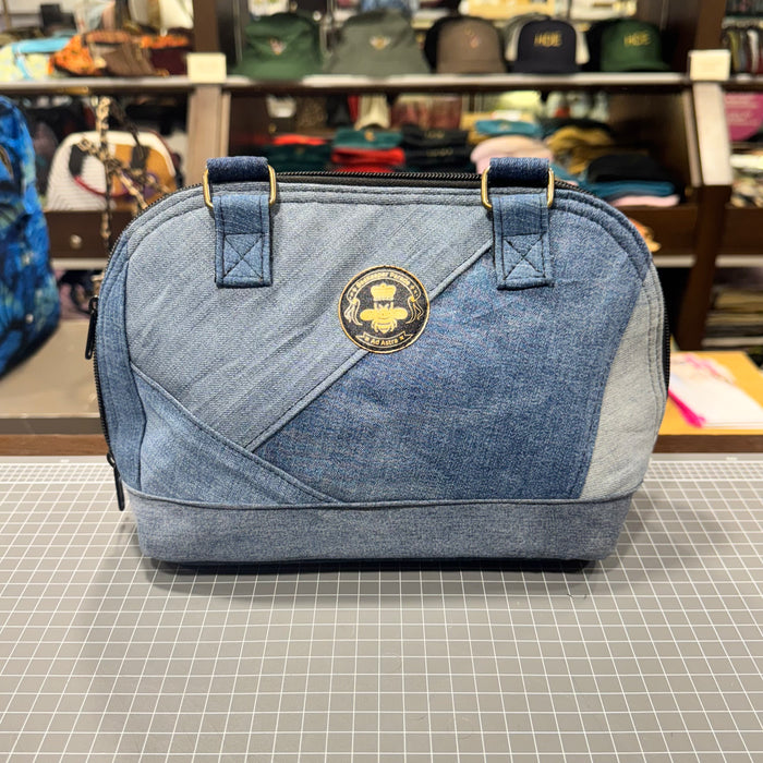 The Denim Patch š BeeKeeper Clam Shell Handbag