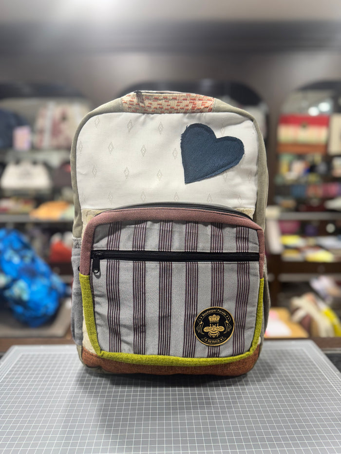 The Navy Heart No. 2 💙 (Da Vinci Collection) BeeKeeper Backpack