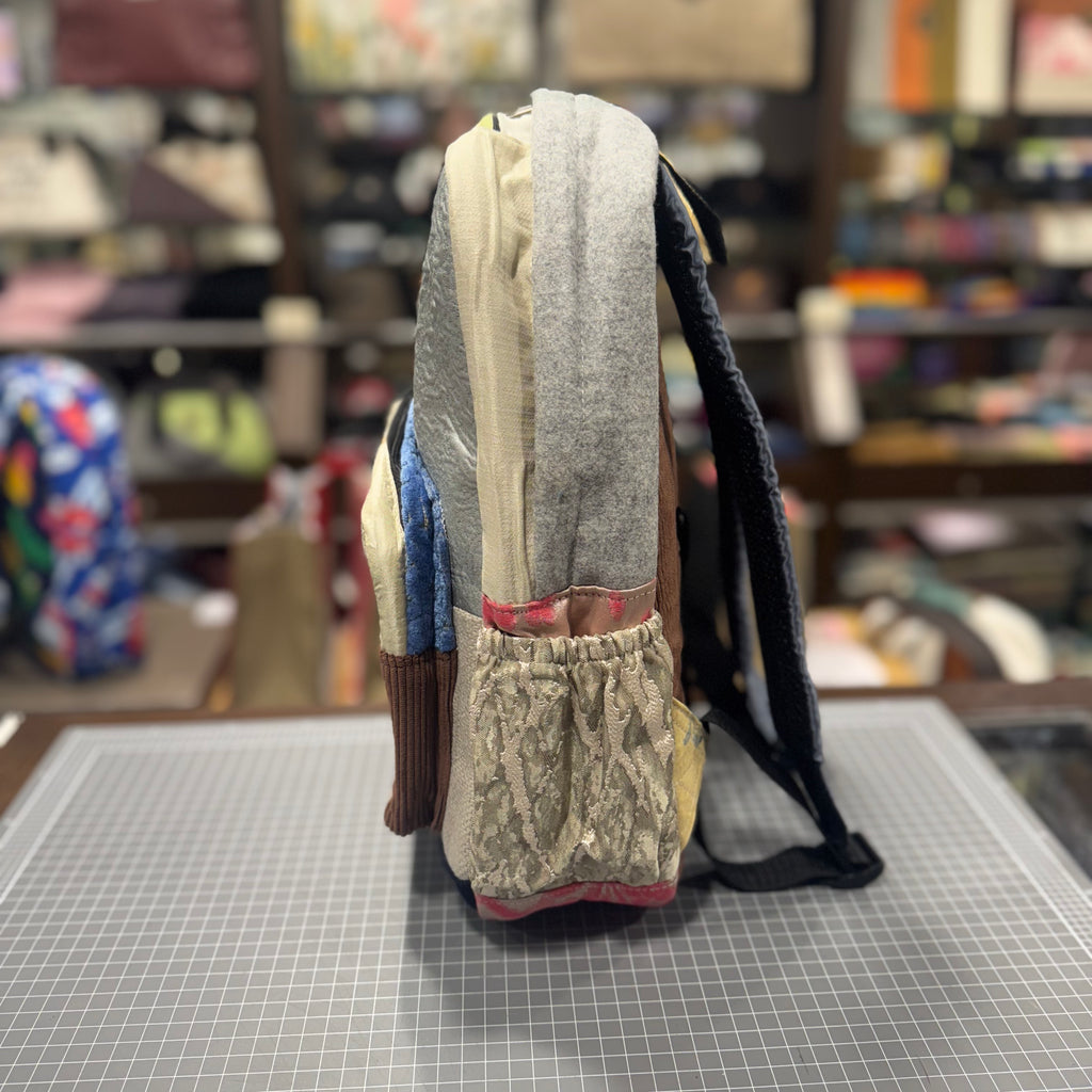 The Blue Metallic 💠 Mini-Royal BeeKeeper Backpack (Da Vinci Collection)