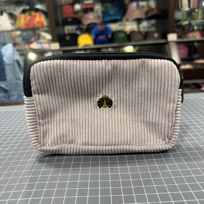 The Golden Ladybird 🐞 on White Corduroy Phone + Passport Sleeve