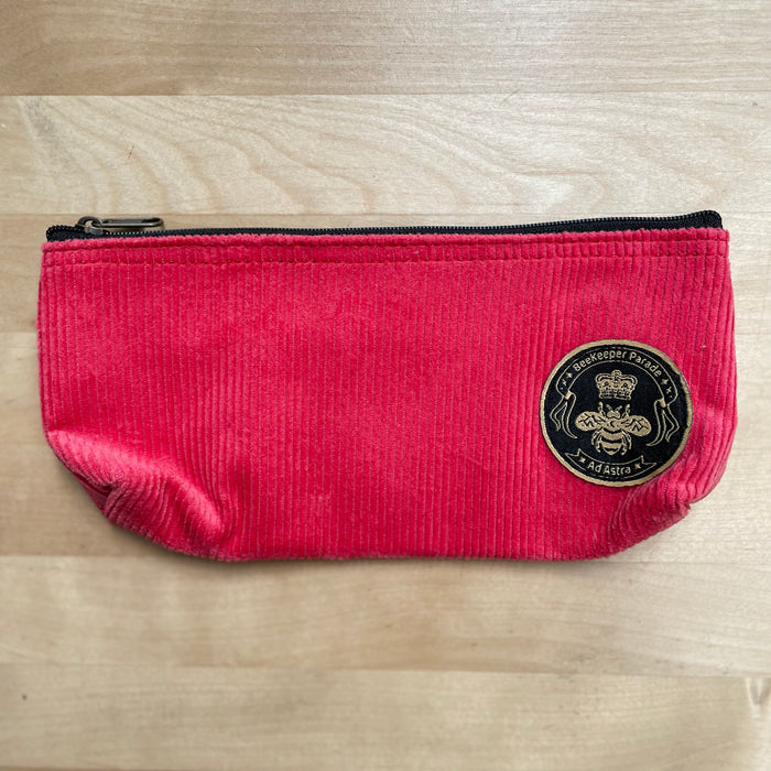 The Panda Pink Corduroy 🌸 BeeKeeper Pouch (Small)