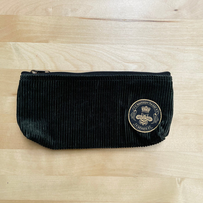 The Panda Green Corduroy BeeKeeper Pouch (Small)