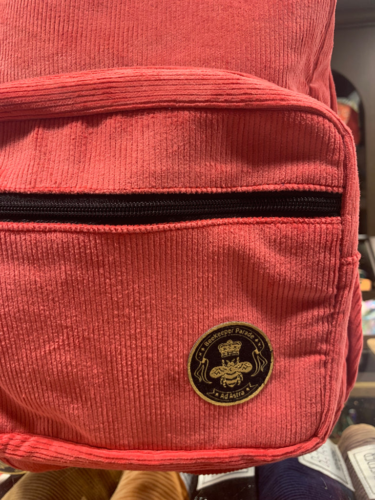 THE PANDA PINK CORDUROY Mini-Royal BeeKeeper Backpack