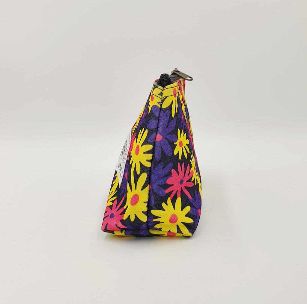 THE "GROW UP. BE A UNICORN 🦄" QUOTE Large Toiletry + Makeup Bag (BLACK CANVAS)