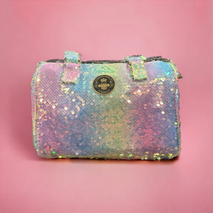 The Iridescent Sequin BeeKeeper Mini Carry All Handbag