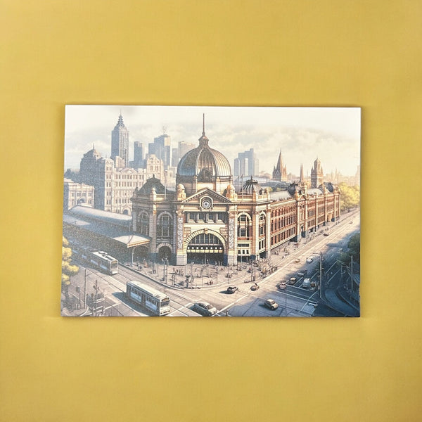 Flinders Street Station Postcard