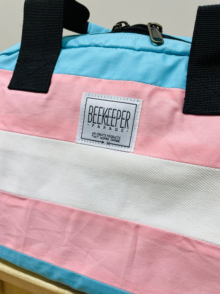 💖PREORDER: The Trans Flag 🏳️⚧️ BeeKeeper Handbag