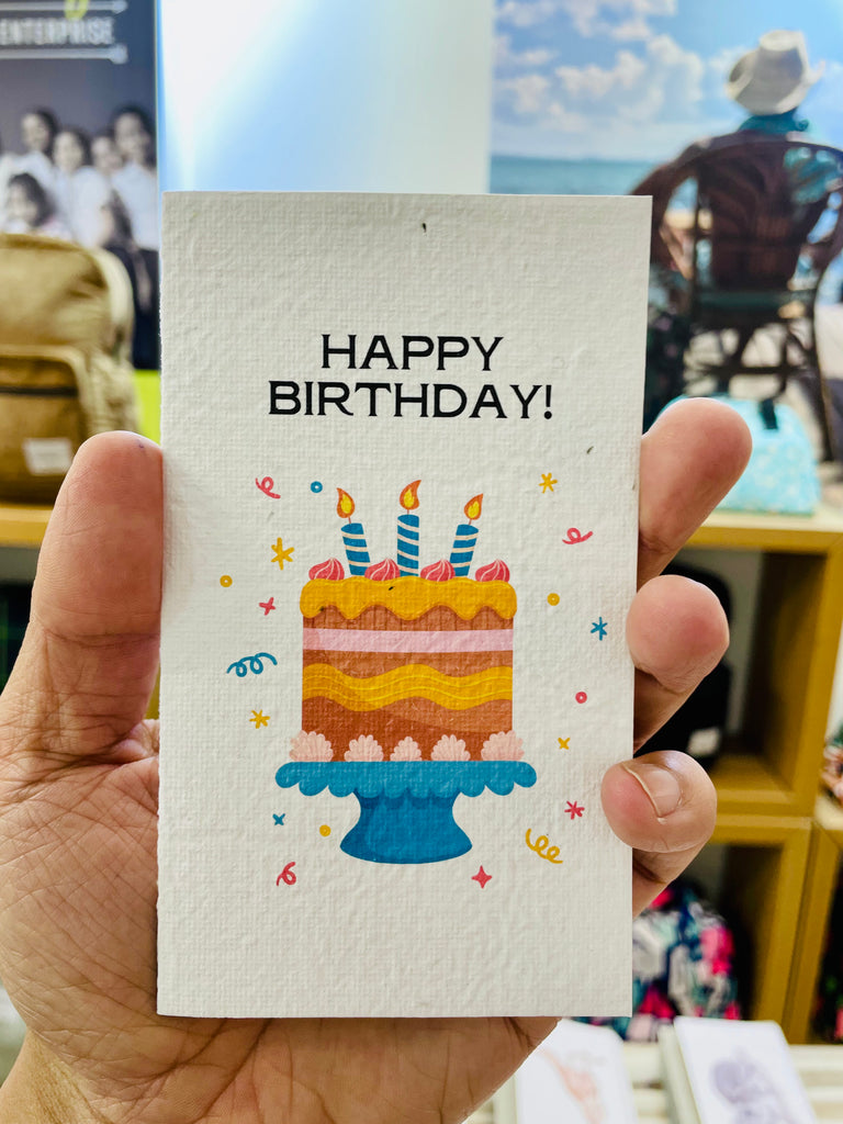 The Cake 🎂 Birthday Card (that grows)