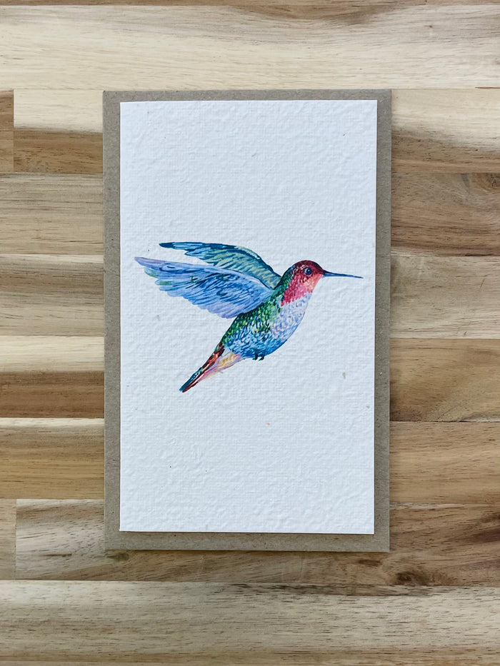 The Hummingbird 🐦 Card (that grows)