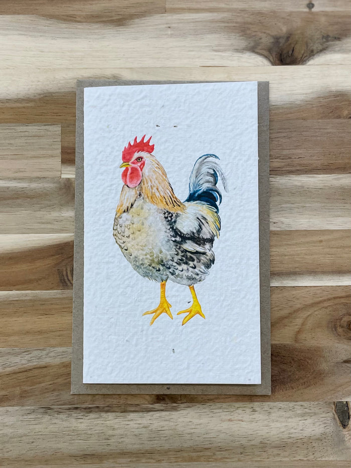 The Rooster🐔 Card (that grows)