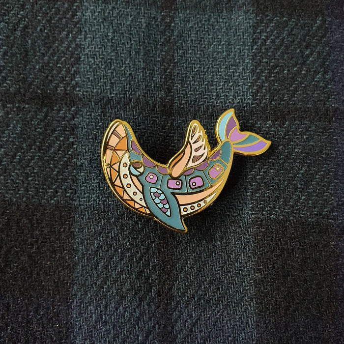 BeeKeeper Parade's Magical Blue Whale Pin