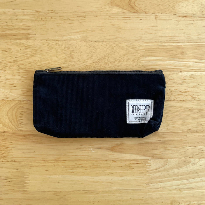 The Panda Navy Corduroy BeeKeeper Pouch (Small)