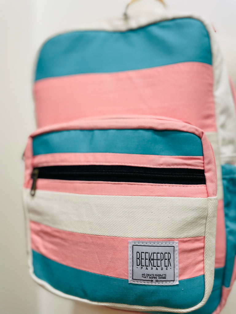 💖PREORDER: The Trans Flag 🏳️⚧️ Royal BeeKeeper Backpack