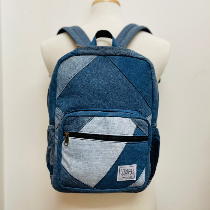 The Denim Drive Mini-Royal BeeKeeper Backpack
