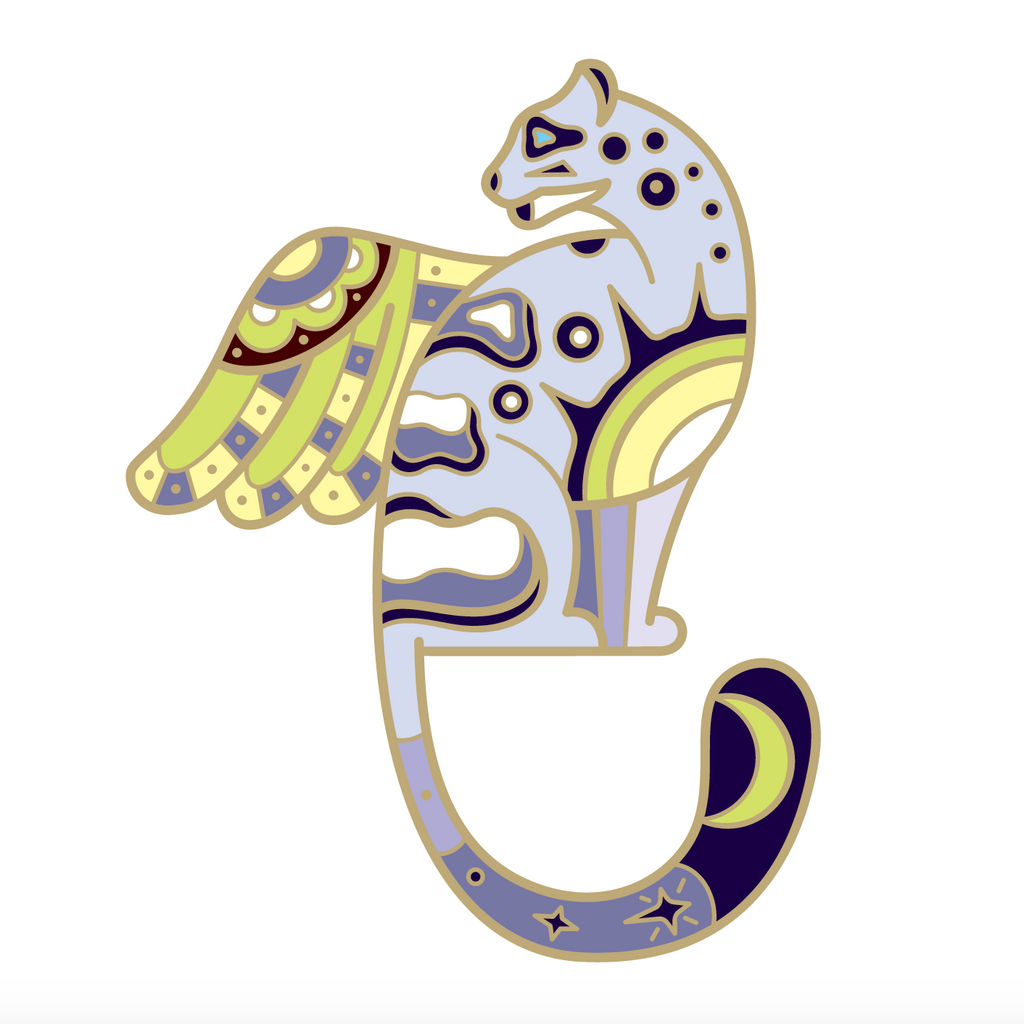 BeeKeeper Parade's Magical Snow Leopard Pin