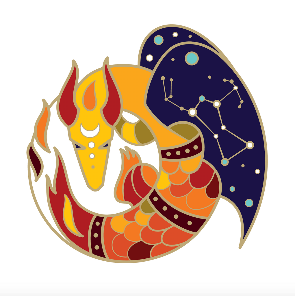 BeeKeeper Parade's Magical Firestar Dragon Pin
