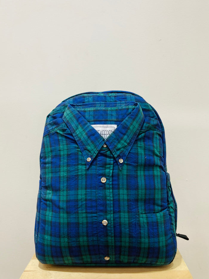 The Blue Green Tartan 💙💚 Classic Shirt BeeKeeper Parade Backpack