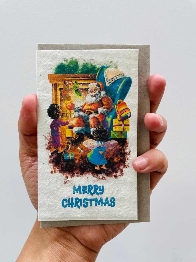 “Santa Claus Meeting” Merry Christmas 🎅🏾🎄BeeKeeper Parade Card (that grows) 🌱