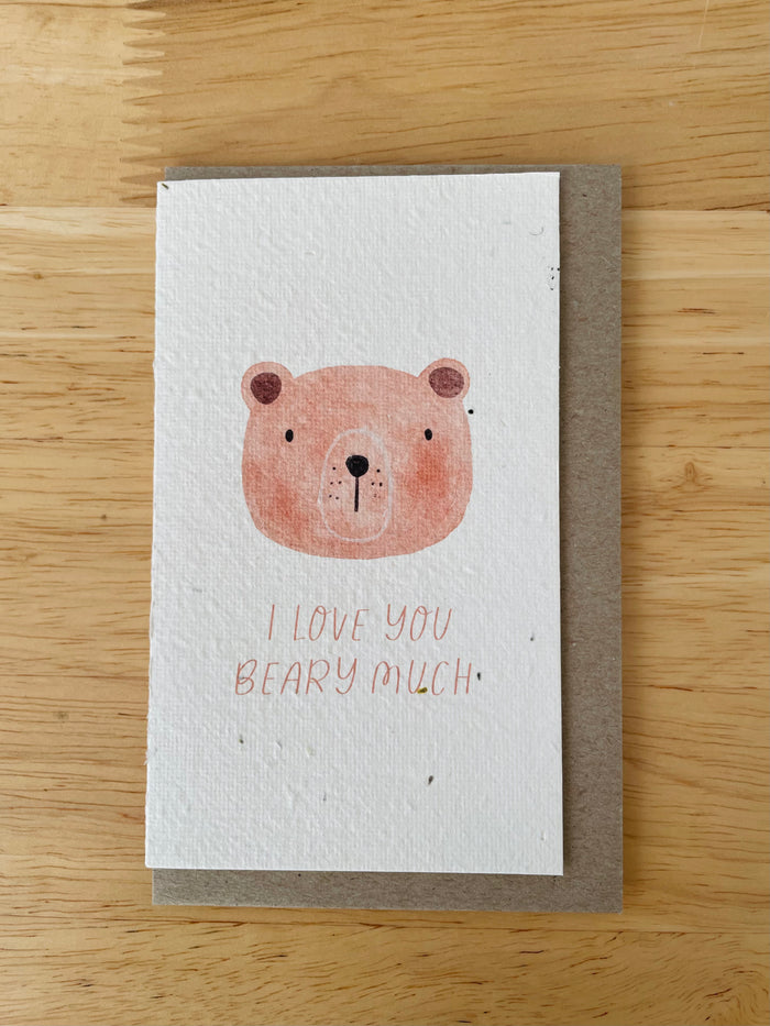 The I Love You Beary Much 🐻 Card (that grows)