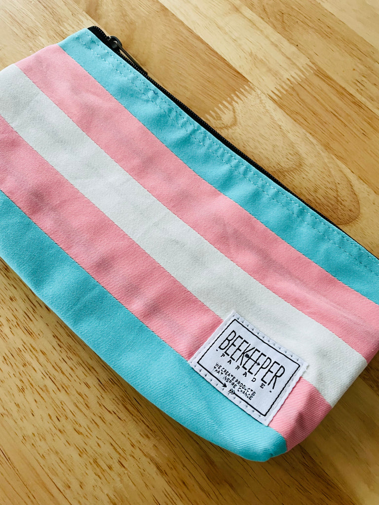 💖PREORDER: The Trans Pride 🏳️⚧️ Beekeeper Pencil Case (Small)