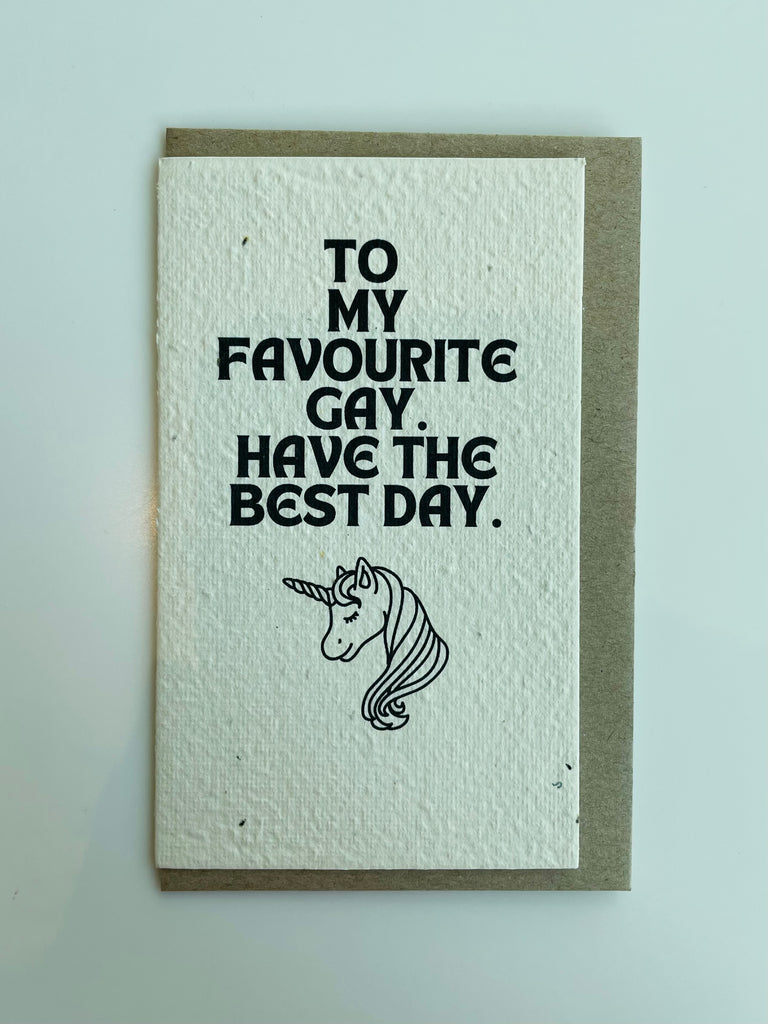The Favourite Gay 🌈 Card (that grows)