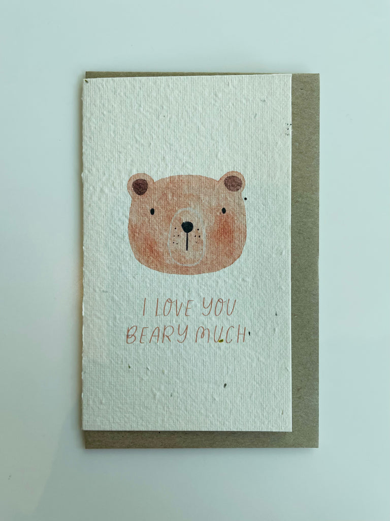 The I Love You Beary Much 🐻 Card (that grows)