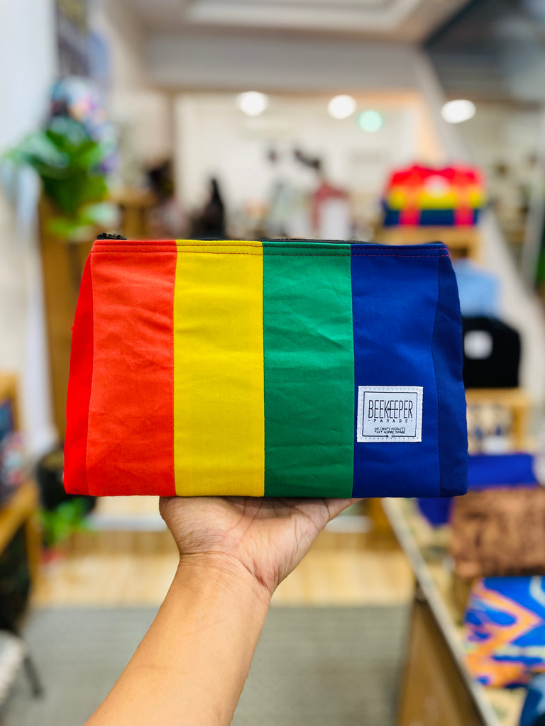 💖PREORDER: The Rainbow 🌈 Large Toiletry + Makeup Bag
