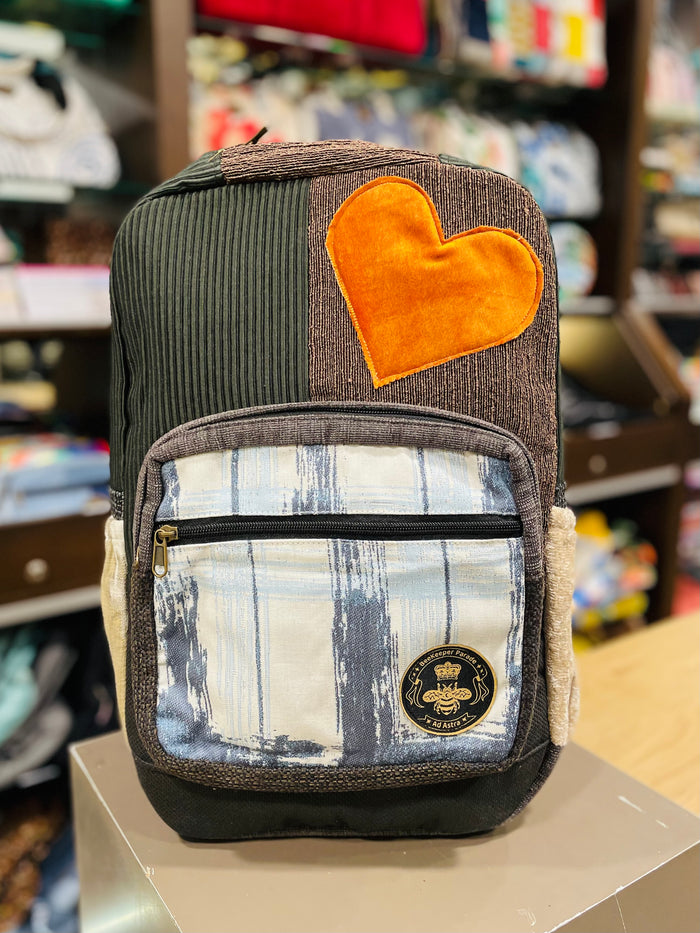 The Orange Heart 🧡 (Da Vinci Collection) BeeKeeper Backpack