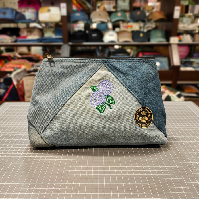 The Hydrangea Large Toiletry + Makeup Bag