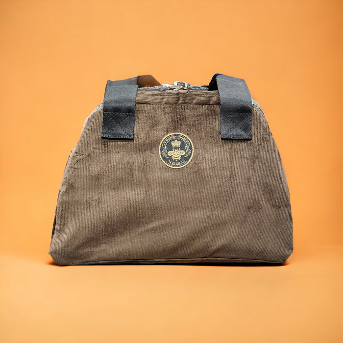 The Panda Chocolate 🍫 Corduroy 🐼 BeeKeeper Lunch Bag