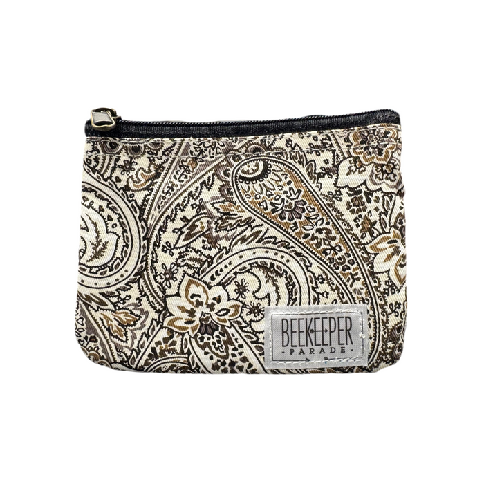 The Paisley Floral 🤎 BeeKeeper Coin Purse