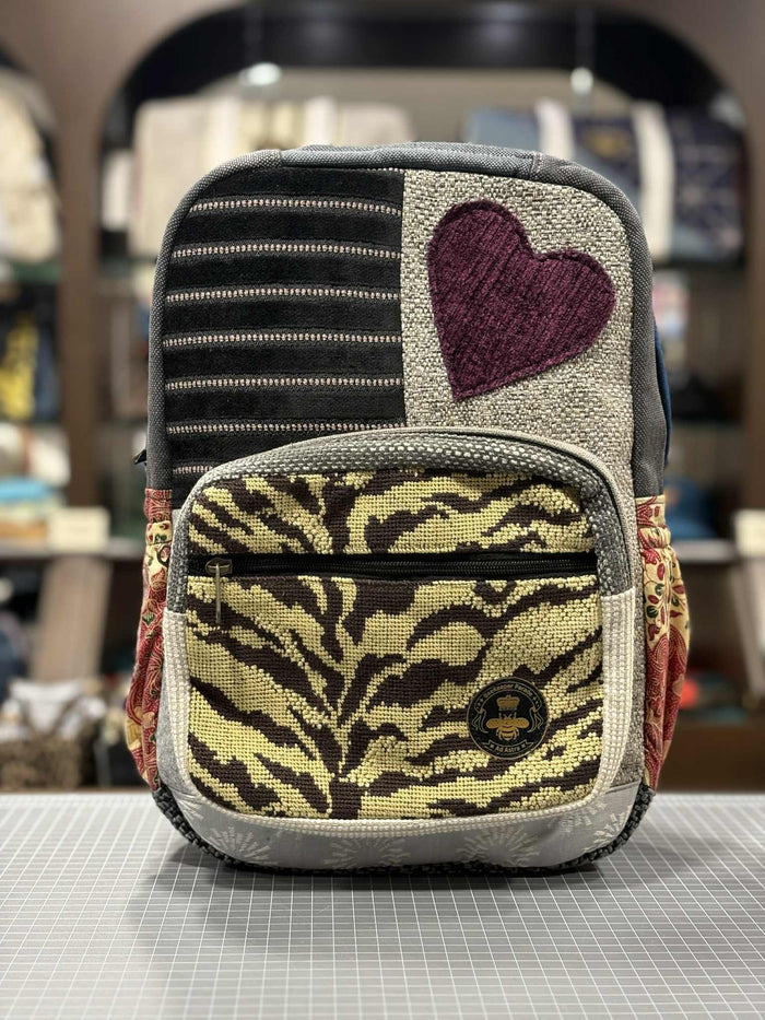 The Purple Heart Tiger 🐅 Mini-Royal BeeKeeper Backpack (Da Vinci Collection)