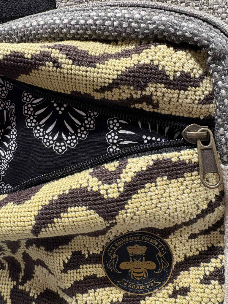 The Purple Heart Tiger 🐅 Mini-Royal BeeKeeper Backpack (Da Vinci Collection)