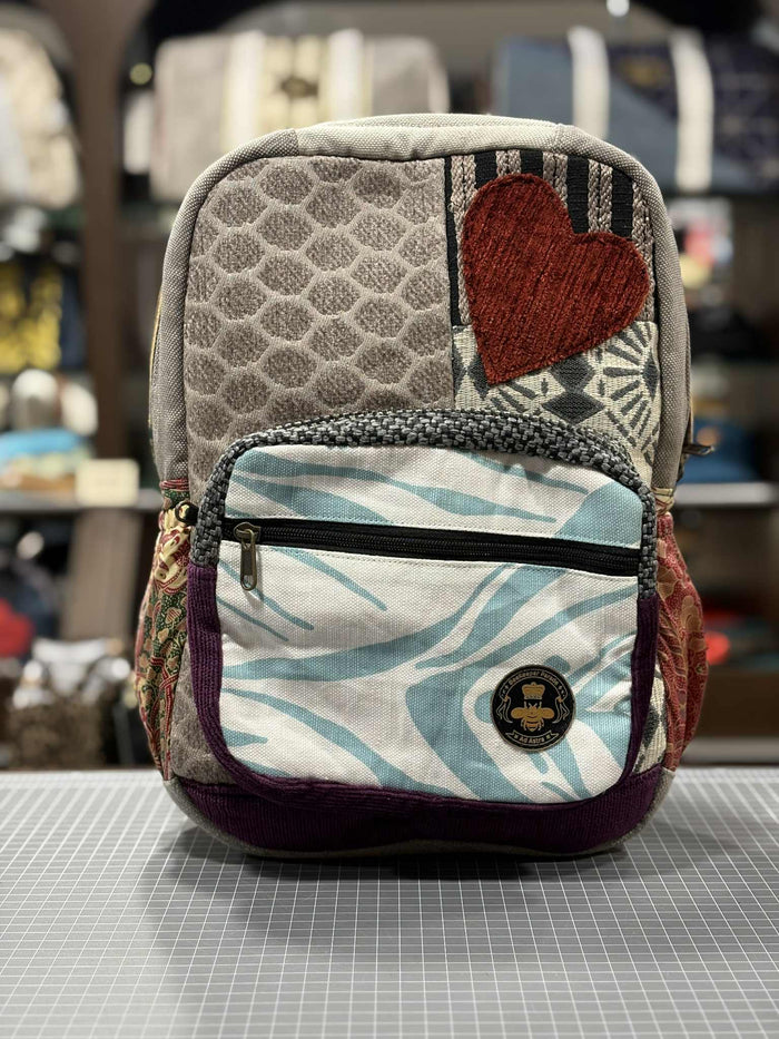 The Honeycomb Heart 🐝 Mini-Royal BeeKeeper Backpack (Da Vinci Collection)