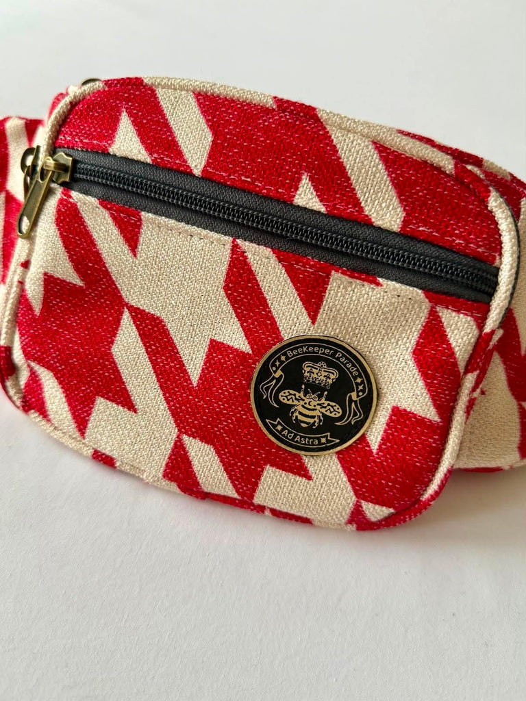 The Houndstooth Red ❤️ BeeKeeper Bumbag
