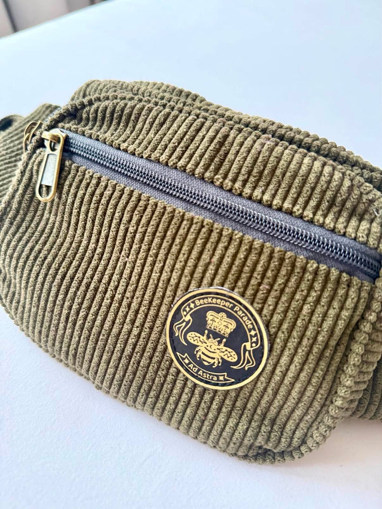 The Panda Olive 🫒 Corduroy BeeKeeper Bumbag