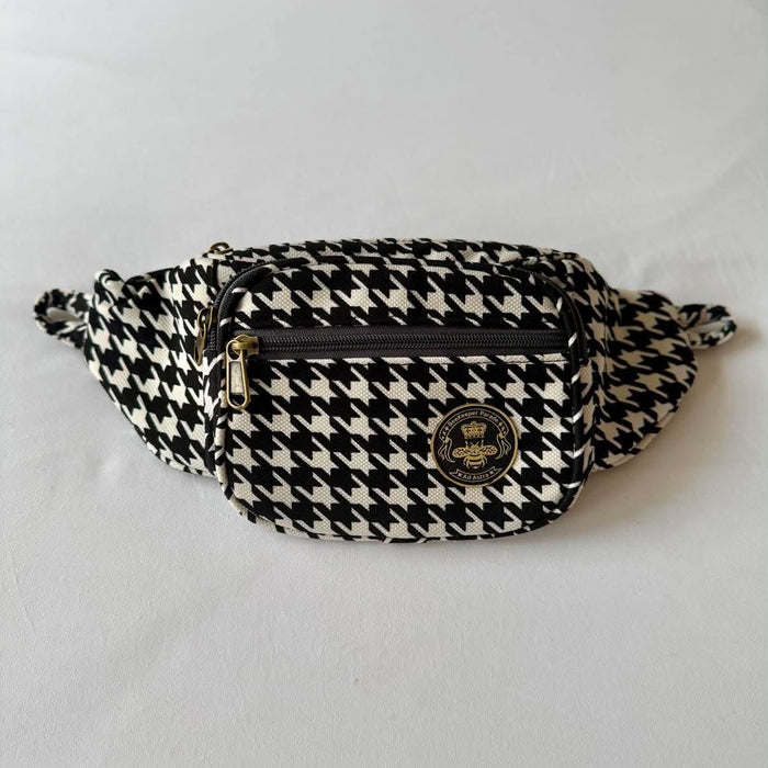 The Houndstooth Black Heart 🖤 BeeKeeper Bumbag