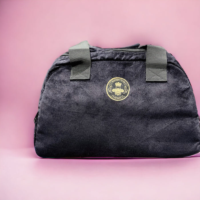 The Panda Black 🐼 Corduroy BeeKeeper Handbag