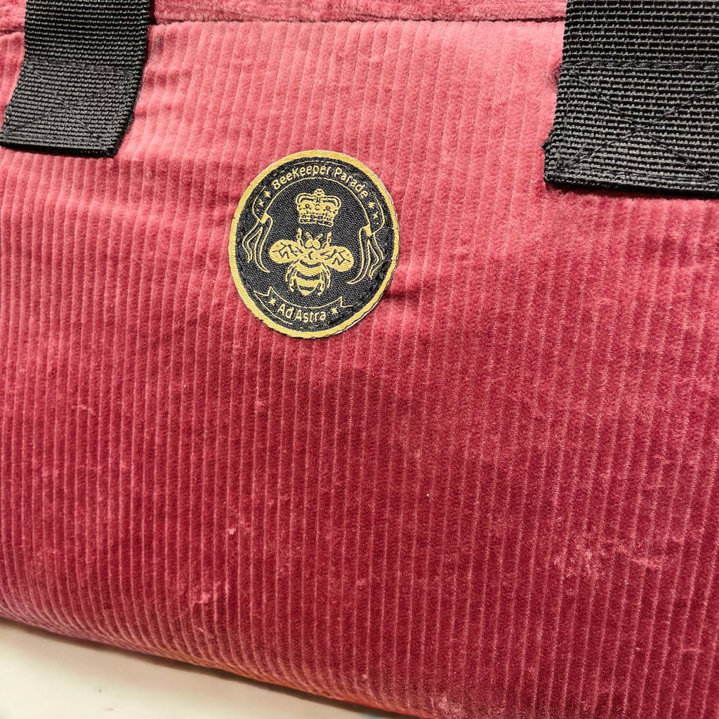 The Panda Merlot 🍷 Corduroy 🐼 BeeKeeper Lunch Bag