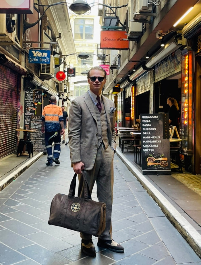 The Panda Chocolate 🍫 Corduroy BeeKeeper Carry-All