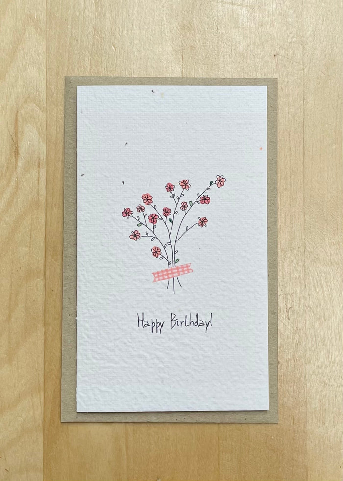 Happy Birthday Bouquet 💐 Card (that grows)