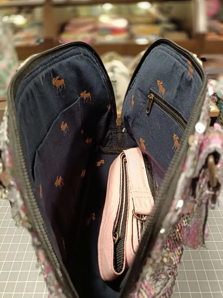 The Barbie Sequin BeeKeeper Clam Shell Handbag