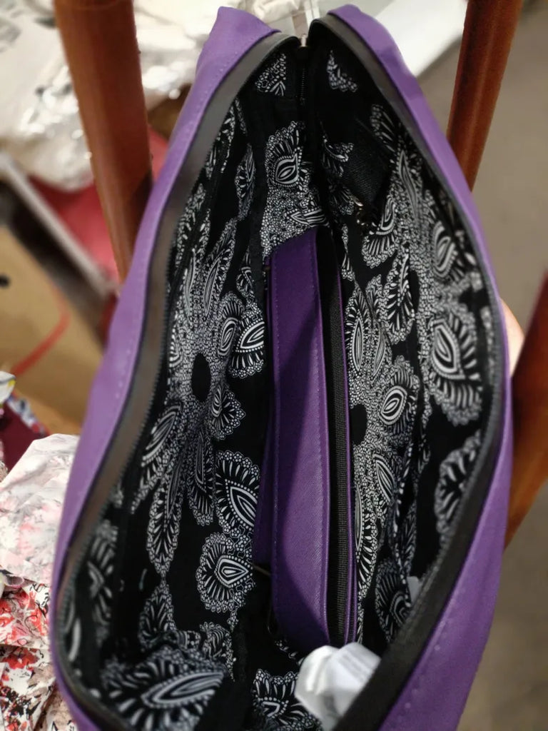 THE PURPLE FLOWER POWER 🌸 🌼  TUUKJET PANNIER CLASSIC BAG