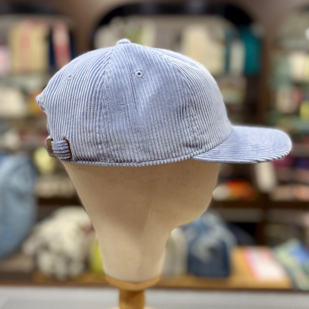 The Capybara 🍊 Embroidered Corduroy Cap 🧢 (Powder Blue)