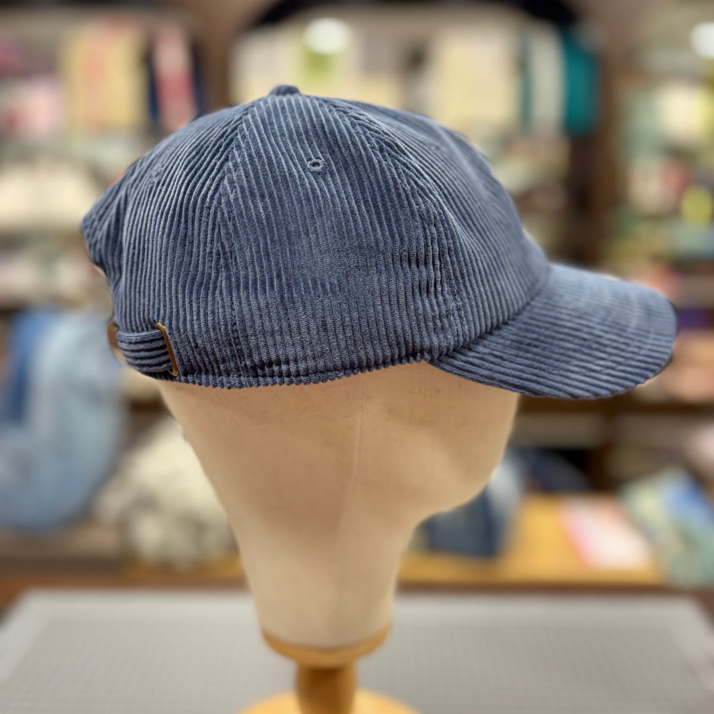 The Bee 🐝 Embroidered Corduroy Cap 🧢 (Navy Blue)