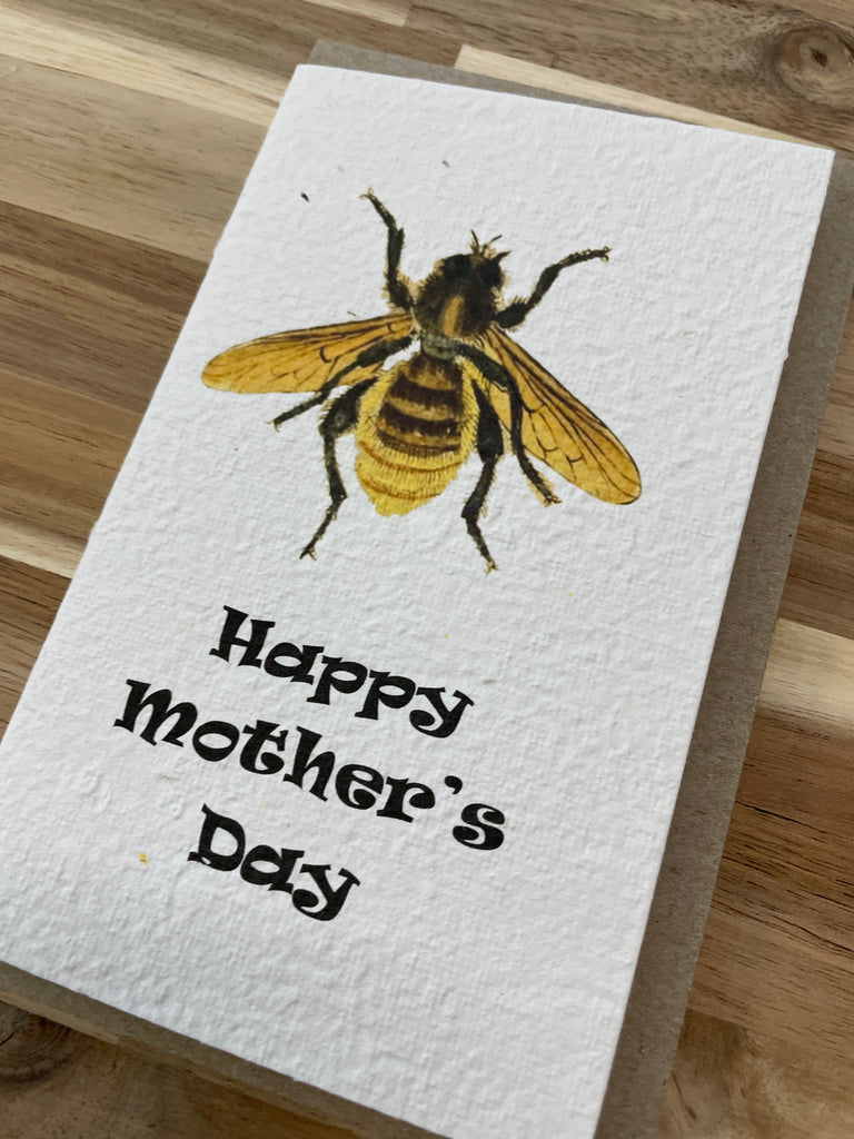 Happy Mother's Bee 🐝 Card (that grows)